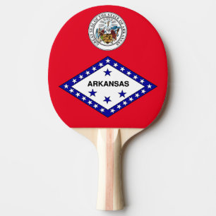 Pala De Ping Pong Bandera de Arkansas