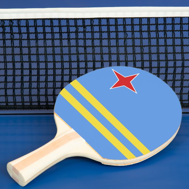 Pala De Ping Pong Bandera de Aruba (in situ)