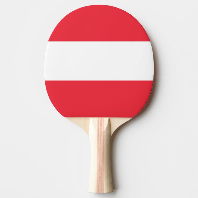 Pala De Ping Pong Bandera de Austria (Anverso)