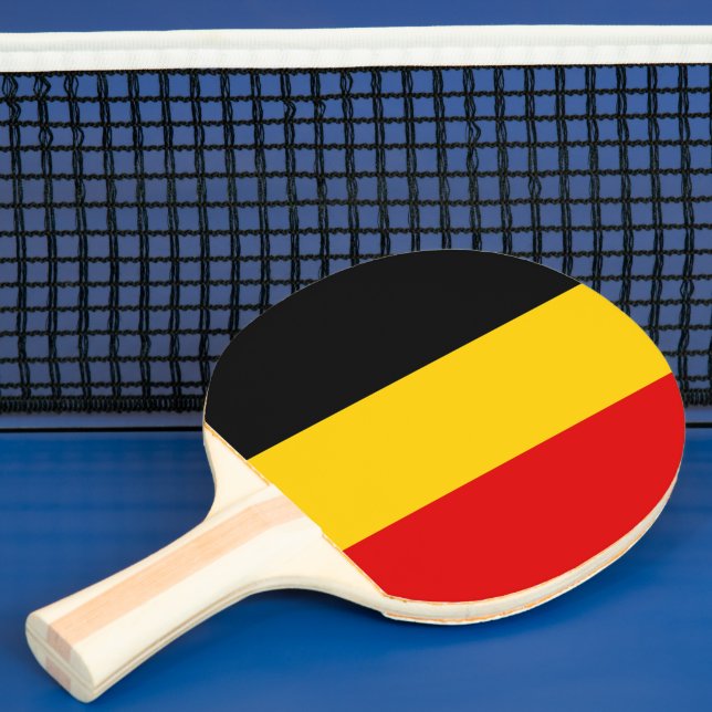 Pala De Ping Pong Bandera de Bélgica (in situ)