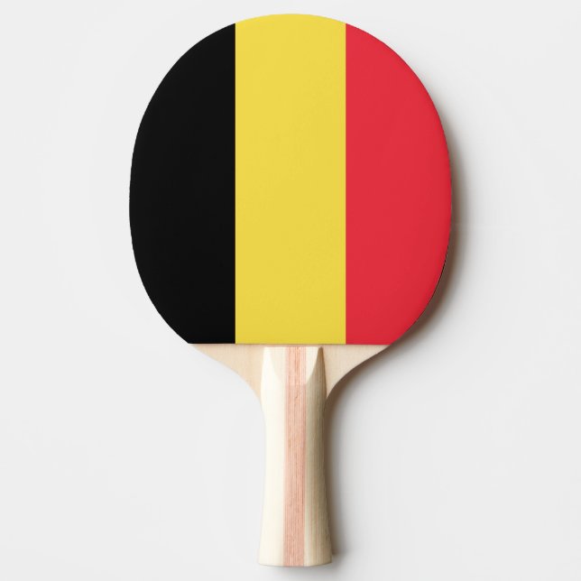 Pala De Ping Pong Bandera de Bélgica (Anverso)