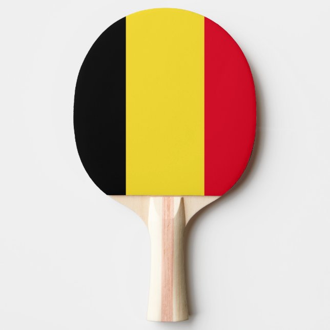 Pala De Ping Pong Bandera de Bélgica (Anverso)