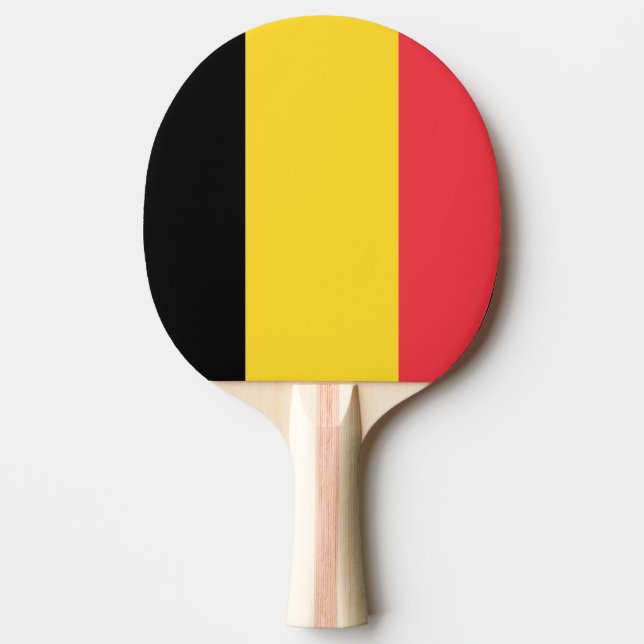 Pala De Ping Pong Bandera de Bélgica (Anverso)
