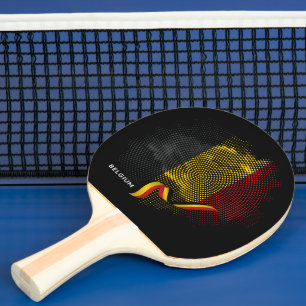 Pala De Ping Pong Bandera de Bélgica