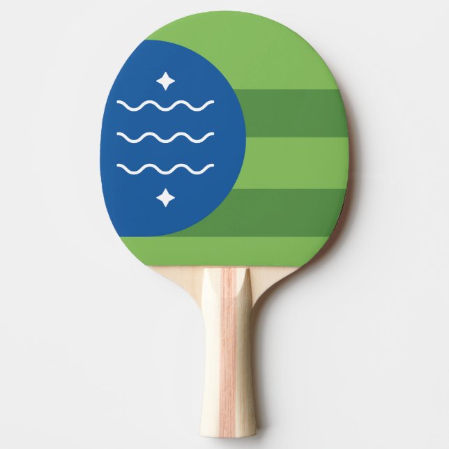Pala De Ping Pong Bandera de Bellingham, Washington (Anverso)