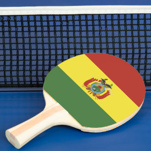 Pala De Ping Pong Bandera de Bolivia