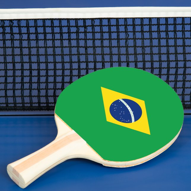 Pala De Ping Pong Bandera de Brasil (in situ)