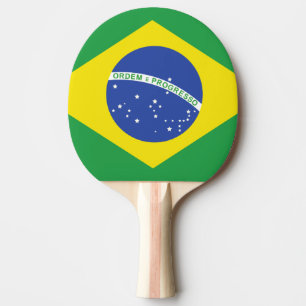 Pala De Ping Pong Bandera de Brasil