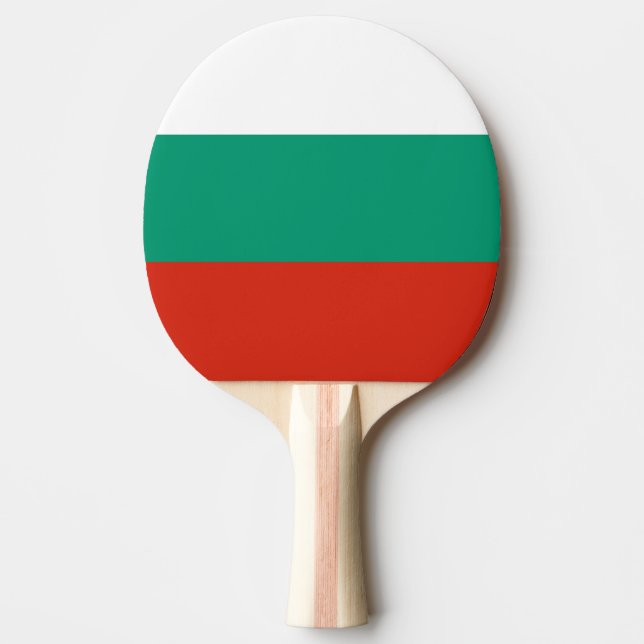 Pala De Ping Pong Bandera de Bulgaria (Anverso)