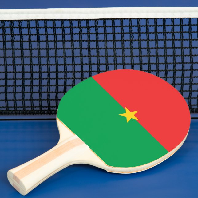 Pala De Ping Pong Bandera de Burkina Faso (in situ)
