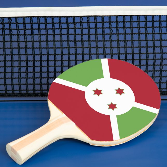 Pala De Ping Pong Bandera de Burundi (in situ)