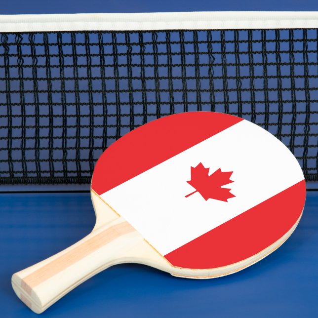 Pala De Ping Pong Bandera de Canadá (in situ)
