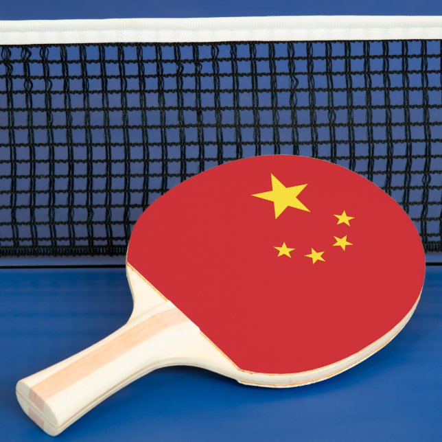 Pala De Ping Pong Bandera de China (in situ)