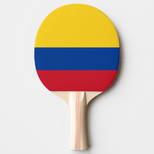 Pala De Ping Pong Bandera de Colombia (Anverso)