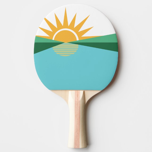 Pala De Ping Pong Bandera de Coral Springs, Florida (Anverso)