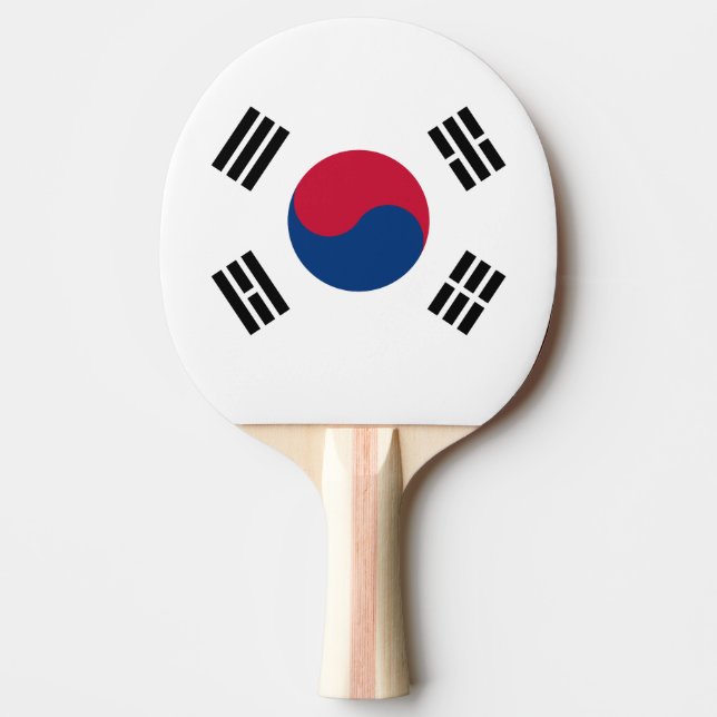 Pala De Ping Pong Bandera de Corea del Sur (Anverso)