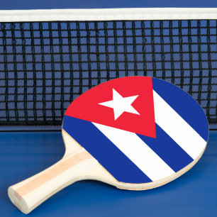 Pala De Ping Pong Bandera de Cuba