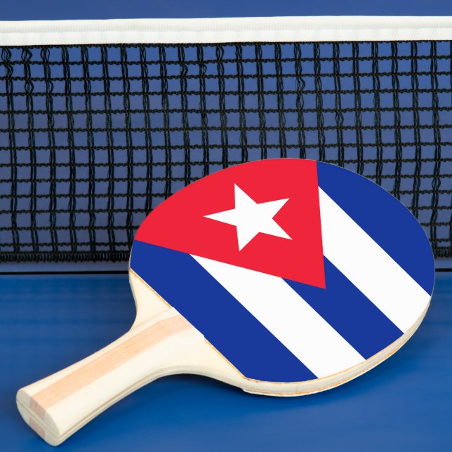 Pala De Ping Pong Bandera de Cuba (in situ)