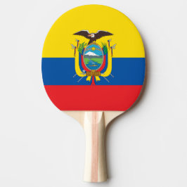 Pala De Ping Pong Bandera de Ecuador Ping Pong Paddle