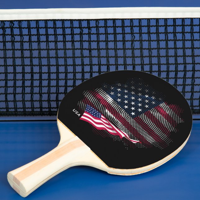 Pala De Ping Pong bandera de EE. UU. (in situ)