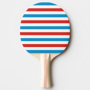 Pala De Ping Pong bandera de EE. UU. de América patrón de rayas azul