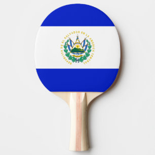 Pala De Ping Pong Bandera de El Salvador