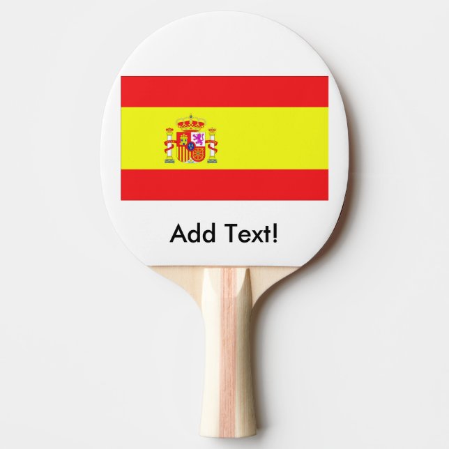 Pala De Ping Pong Bandera de España (Anverso)