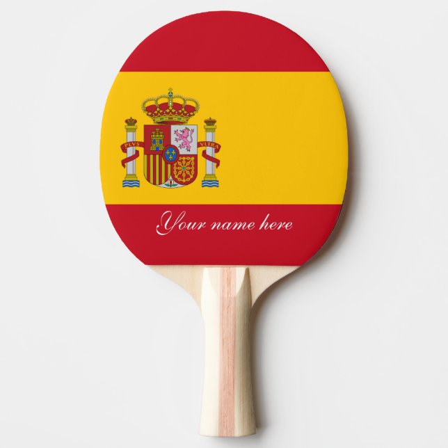 Pala De Ping Pong Bandera de España - Bandera de España (Anverso)