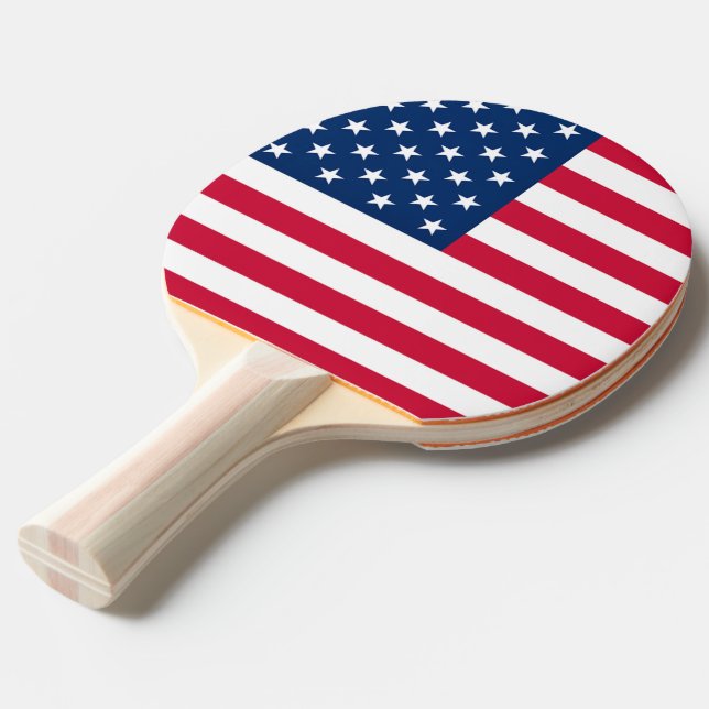 Pala De Ping Pong Bandera de Estados Unidos - Estados Unidos de Amér (Ángulo frontal)