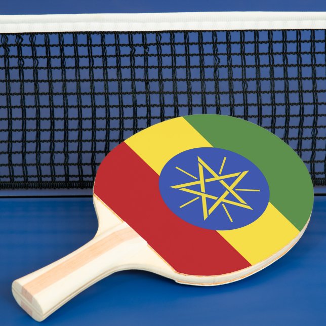 Pala De Ping Pong Bandera de Etiopía (in situ)