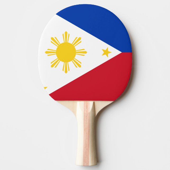 Pala De Ping Pong Bandera de Filipinas (Anverso)