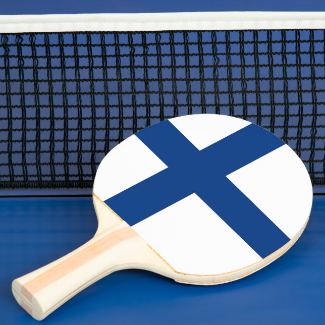 Pala De Ping Pong Bandera de Finlandia (in situ)
