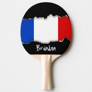 Pala De Ping Pong Bandera de Francia