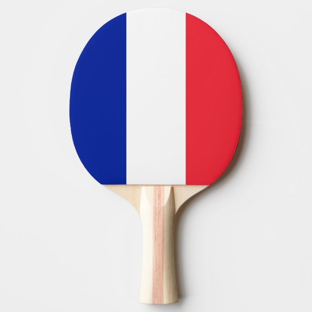Pala De Ping Pong Bandera de Francia (Anverso)