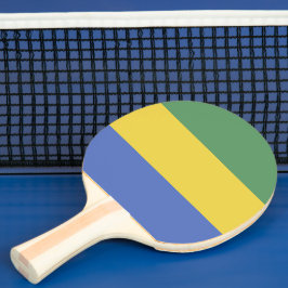 Pala De Ping Pong Bandera de Gabón