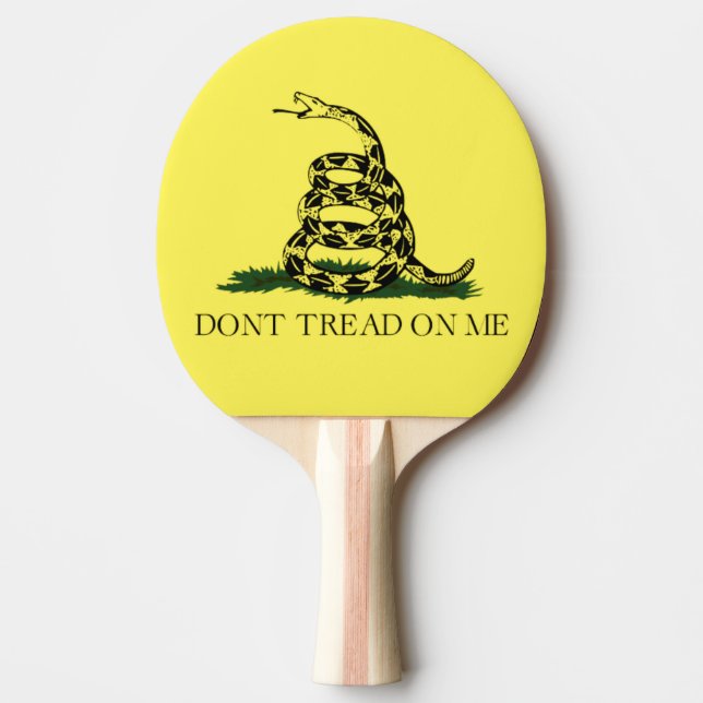 Pala De Ping Pong Bandera de Gadsden Ping Pong Paddle (Anverso)