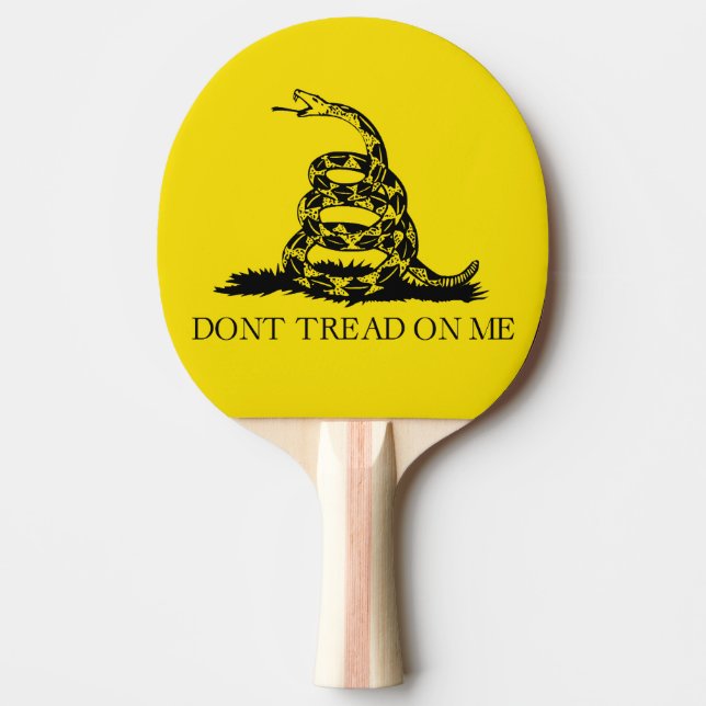 Pala De Ping Pong Bandera de Gadsden Rattlesnake: Guerra Revoluciona (Anverso)