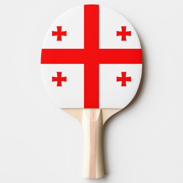 Pala De Ping Pong Bandera de Georgia (Anverso)