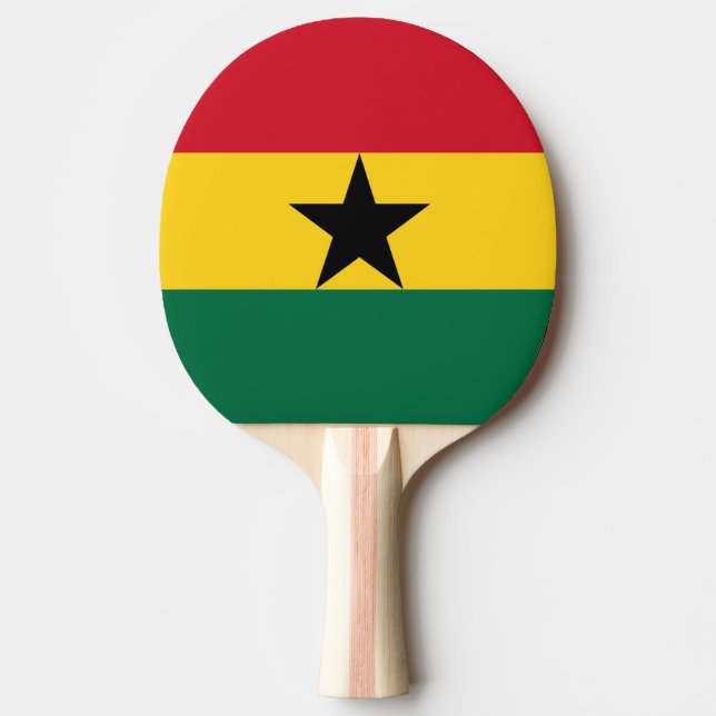 Pala De Ping Pong Bandera de Ghana (Anverso)