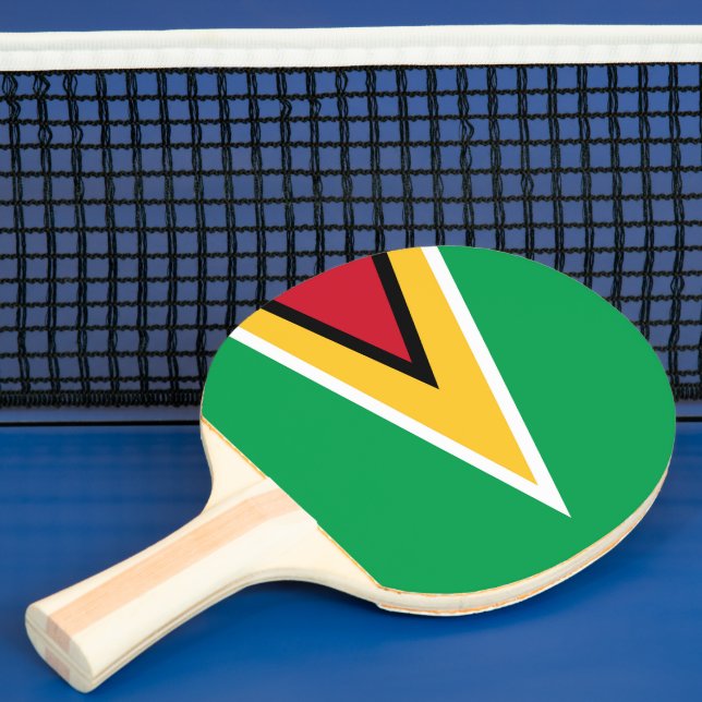 Pala De Ping Pong bandera de Guyana (in situ)
