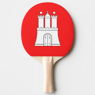 Pala De Ping Pong Bandera de Hamburgo Ping Pong Paddle