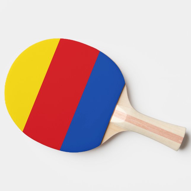 Pala De Ping Pong Bandera de Holanda del Norte (Lateral)