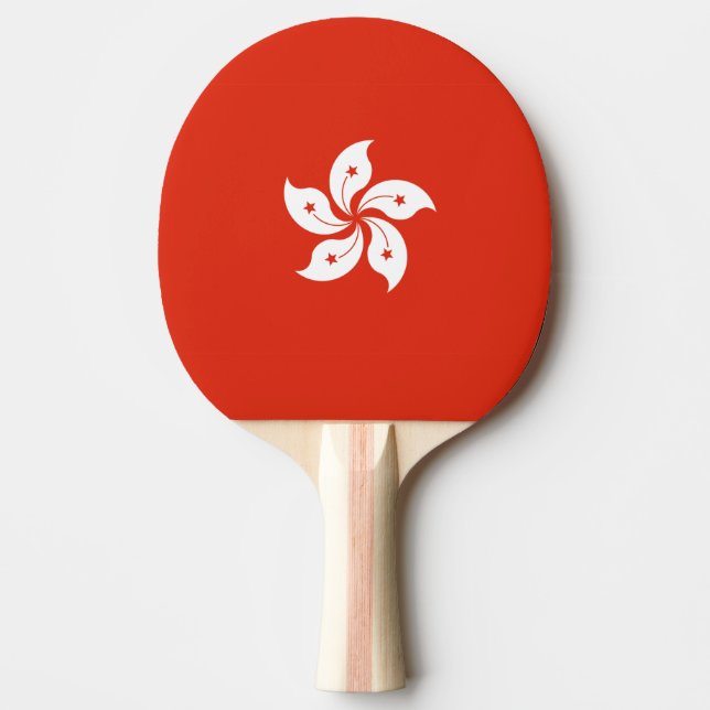 Pala De Ping Pong Bandera de Hong Kong  (Anverso)