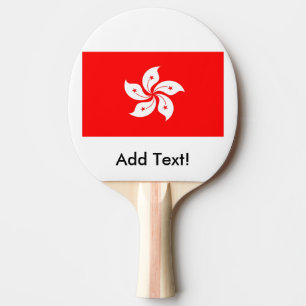 Pala De Ping Pong Bandera de Hong Kong