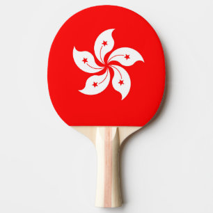 Pala De Ping Pong Bandera de Hong Kong