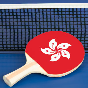 Pala De Ping Pong Bandera de Hong Kong