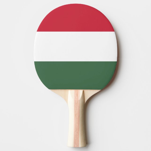 Pala De Ping Pong Bandera de Hungría (Anverso)