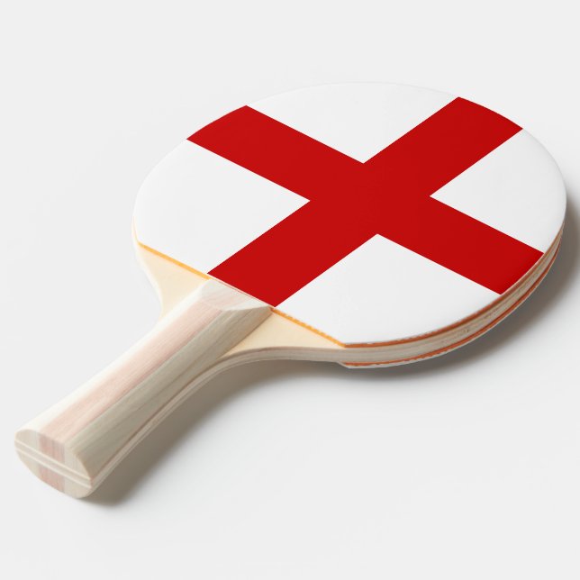 Pala De Ping Pong Bandera de Inglaterra (Ángulo trasero)