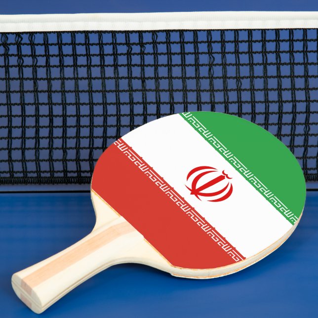 Pala De Ping Pong Bandera de Irán (in situ)