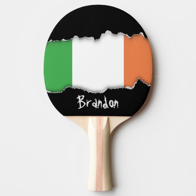 Pala De Ping Pong Bandera de Irlanda (Anverso)